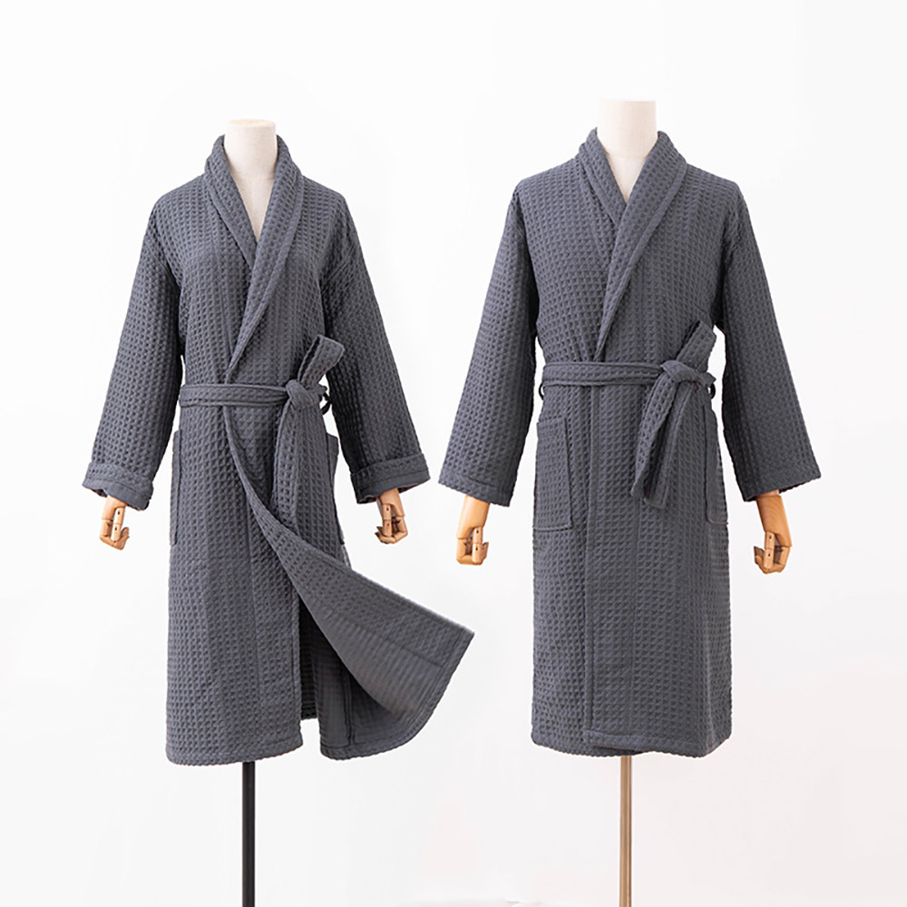 Hotel waffle bathrobe