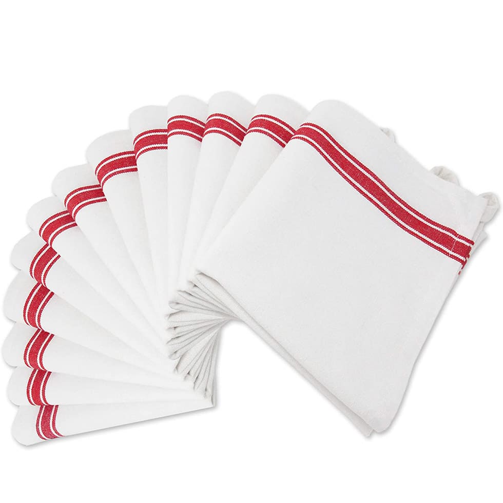Stripe glass cloth