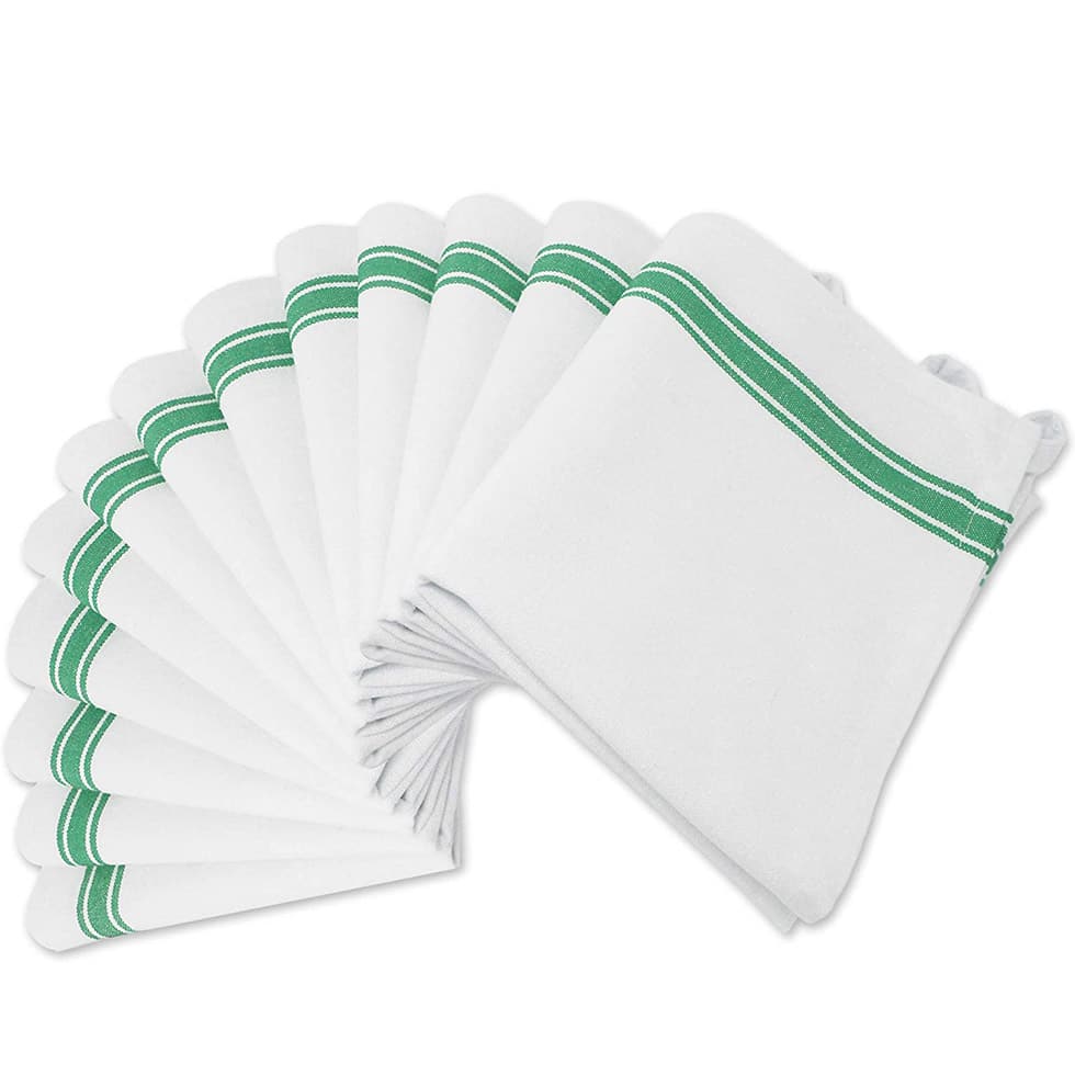 Stripe glass cloth